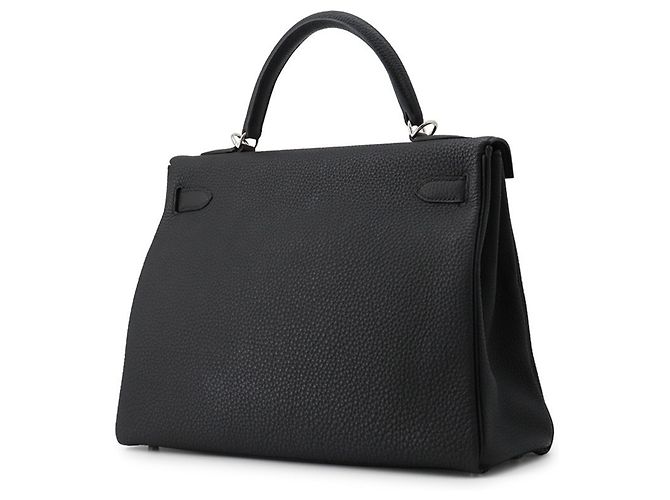 Hermès Borsa Hermes Kelly 32 in pelle Togo nera Nero - vista 2