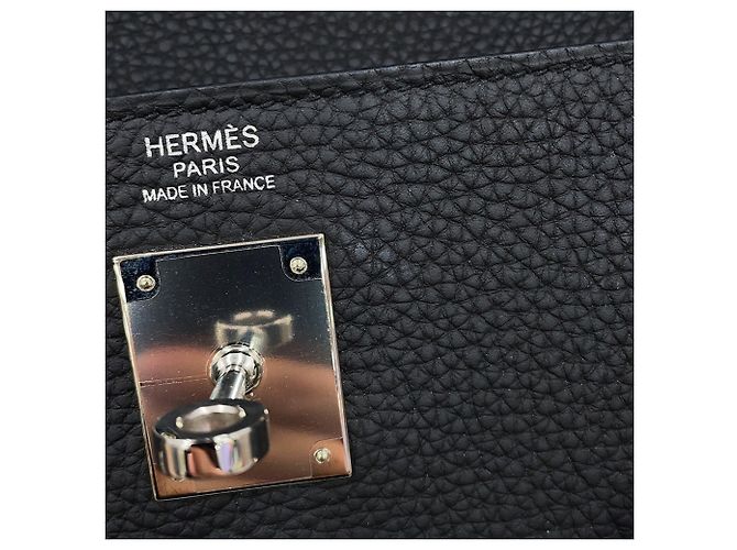 Hermès Borsa Hermes Kelly 32 in pelle Togo nera Nero - vista 6