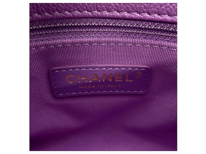 Borsa a Spalla Chanel Matelassé Chain Porpora - vista 11