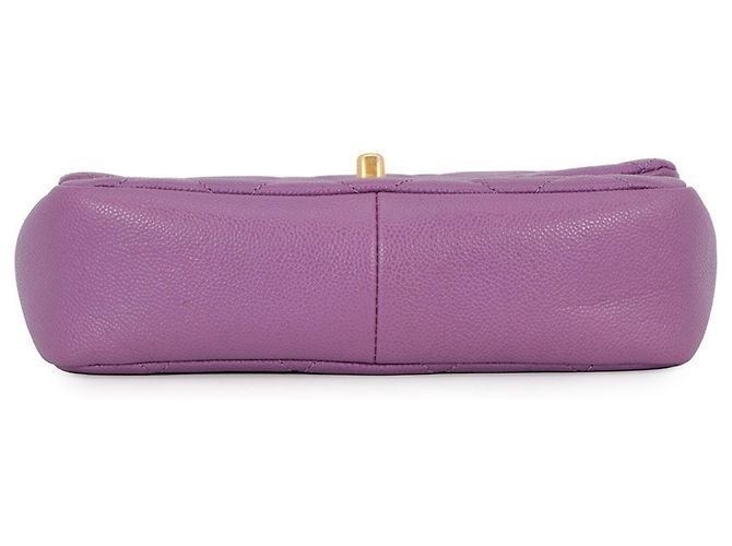 Borsa a Spalla Chanel Matelassé Chain Porpora - vista 3