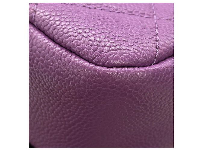 Borsa a Spalla Chanel Matelassé Chain Porpora - vista 7