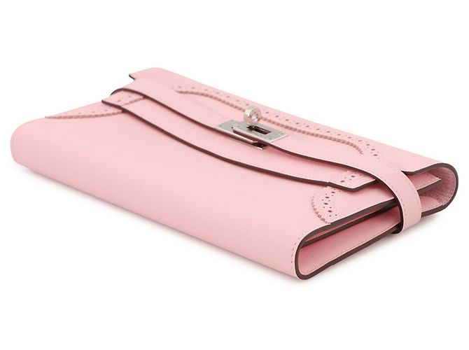 Hermès Cartera larga Hermes Kelly en Rose Sakura Rosa - vista 2