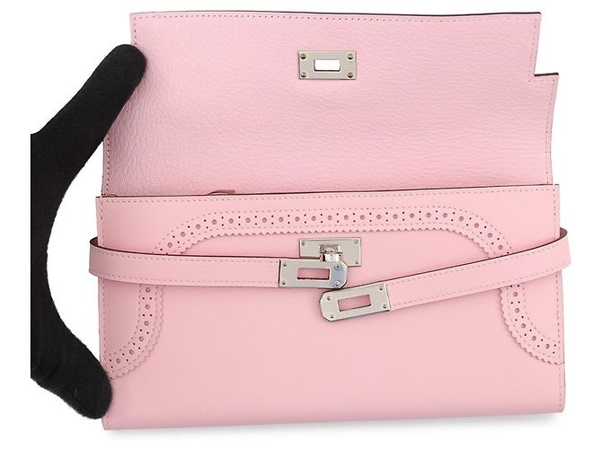 Hermès Cartera larga Hermes Kelly en Rose Sakura Rosa - vista 4