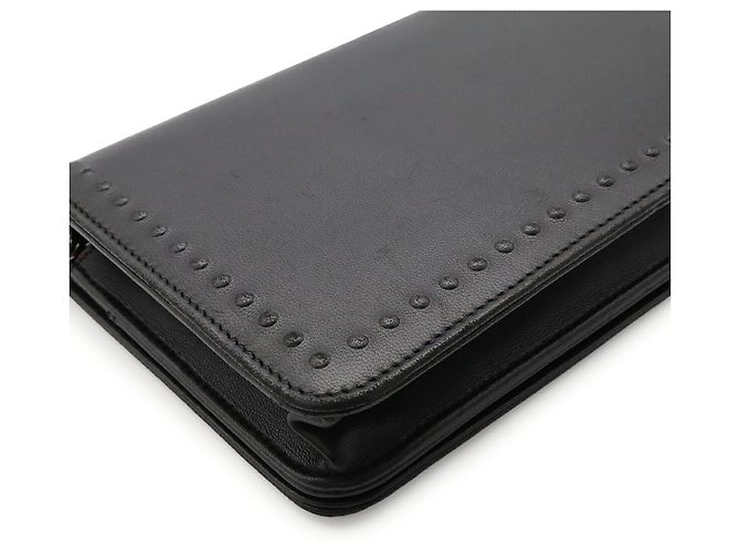 Borsa a tracolla con catena portafoglio Chanel Coco Mark Nero - vista 4