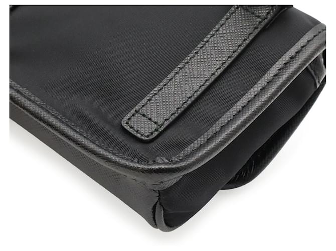 Prada Triangle Schultertasche Schwarz - Ansicht 4