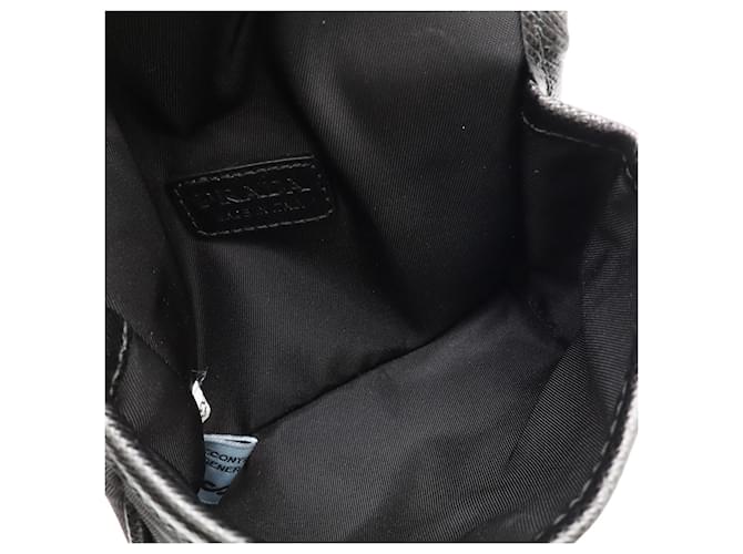 Prada Triangle Schultertasche Schwarz - Ansicht 8