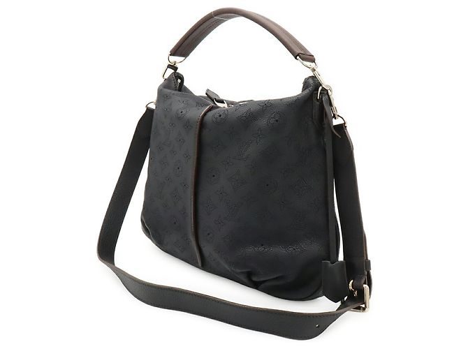 Borsa Louis Vuitton Mahina Selene PM Nero - vista 3