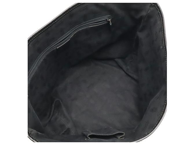 Borsa Tote GUCCI GG Canvas Charm Nero Beige Cachi - vista 6