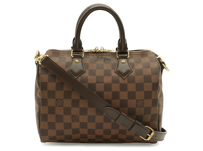Borsa Louis Vuitton Damier Speedy Bandoulière 25 Marrone - vista 2