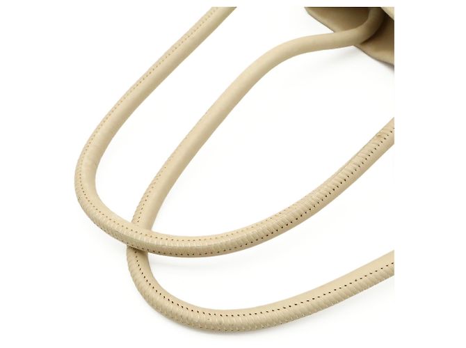 Borsa Tote Chanel Camellia in beige e bianco - vista 5