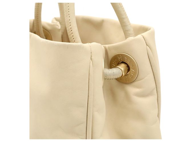 Borsa Tote Chanel Camellia in beige e bianco - vista 7