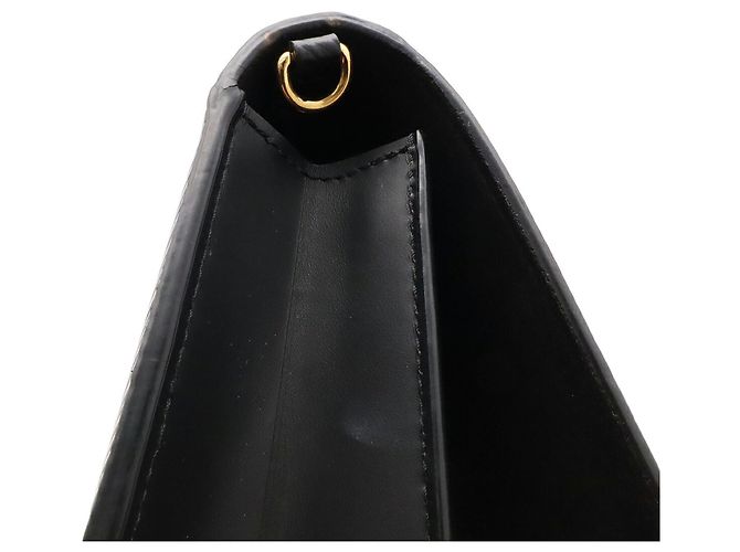 Bolsa de ombro com corrente e carteira Louis Vuitton Epi Twist Preto - vista 10