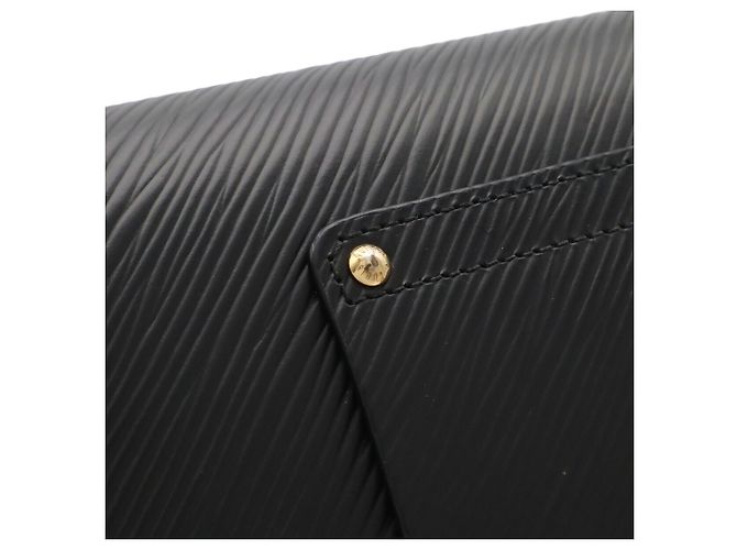 Bolsa de ombro com corrente e carteira Louis Vuitton Epi Twist Preto - vista 7