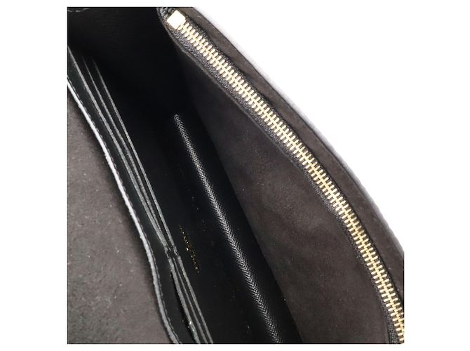 Bolsa de ombro com corrente e carteira Louis Vuitton Epi Twist Preto - vista 9
