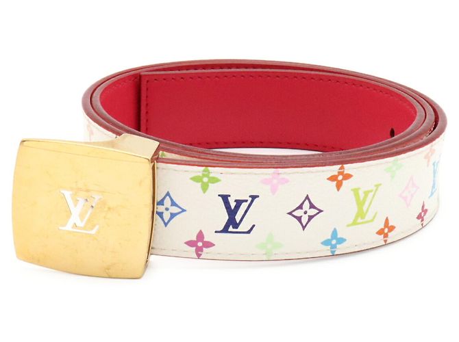 Cintura Louis Vuitton Monogram Multicolor Rosa Multicolore - vista 2