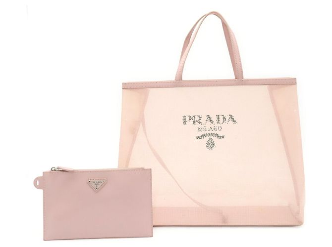 Borsa Tote Prada Dusty Pink Rosa - vista 2