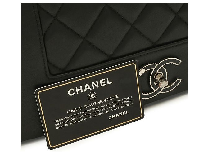 Borsa a tracolla Chanel Mademoiselle Double Flap Chain Nero - vista 10