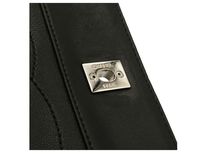 Borsa a tracolla Chanel Mademoiselle Double Flap Chain Nero - vista 8