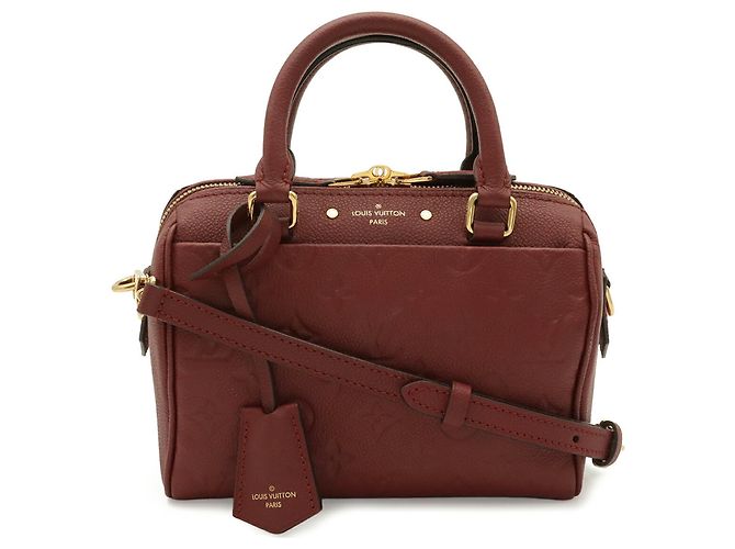 Borsa Louis Vuitton Monogram Empreinte Speedy Bandoulière 20 Marrone - vista 2