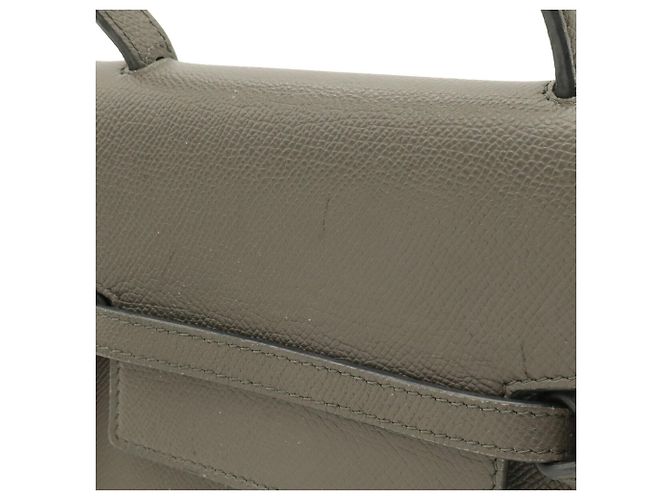 Céline Borsa Celine Belt Bag Nano in pelle grigia Marrone - vista 5