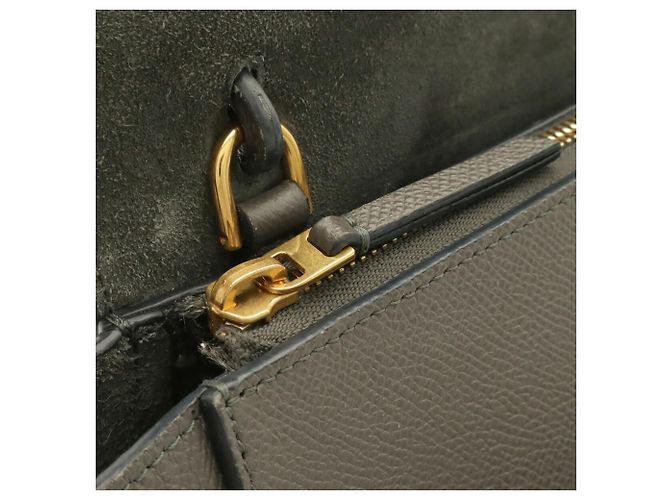 Céline Borsa Celine Belt Bag Nano in pelle grigia Marrone - vista 7