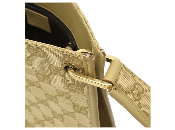 Borsa a Spalla Gucci GG Canvas Beige - vista 5