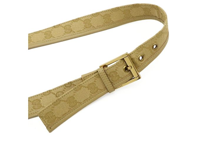 Borsa a Spalla Gucci GG Canvas Beige - vista 6