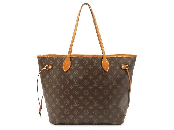 Borsa Tote Louis Vuitton Monogram Neverfull MM Marrone - vista 2