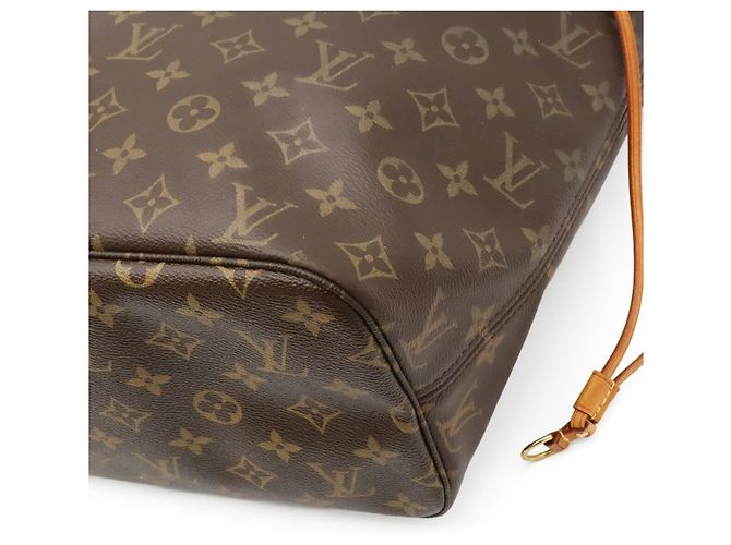 Borsa Tote Louis Vuitton Monogram Neverfull MM Marrone - vista 4
