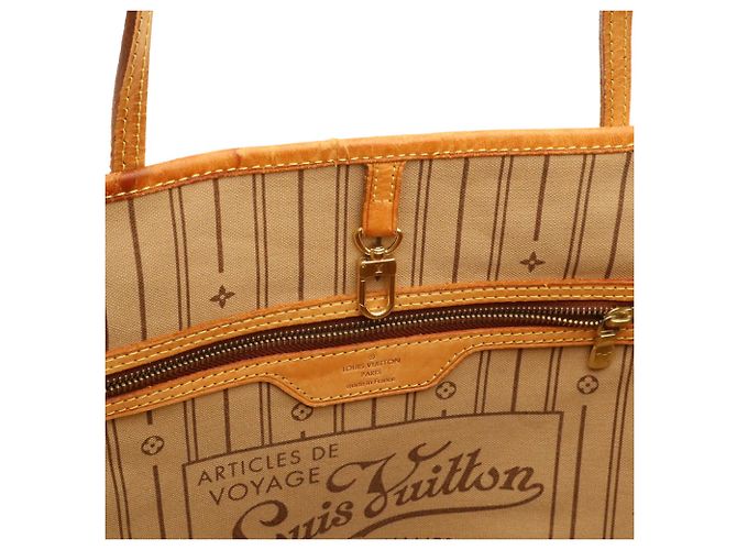 Borsa Tote Louis Vuitton Monogram Neverfull MM Marrone - vista 8