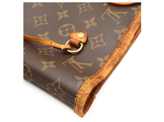 Borsa Tote Louis Vuitton Monogram Neverfull MM Marrone - vista 9