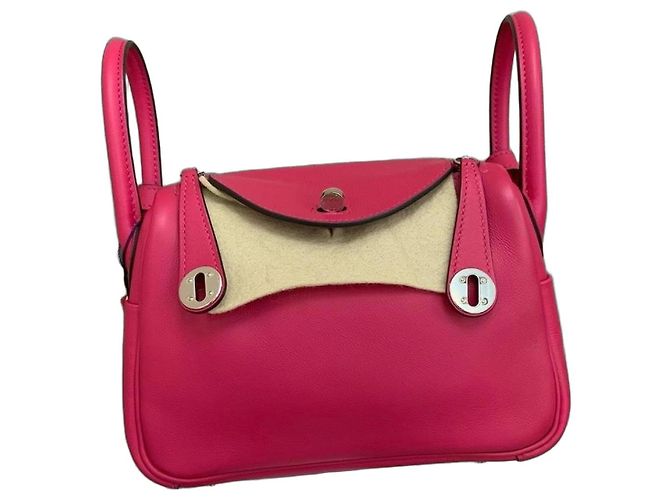 Hermès Lindy Mini Swiff leather Pink - Ansicht 2