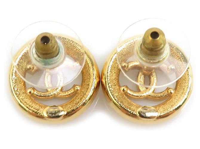 Orecchini a lobo Chanel Oro e Bianco D'oro - vista 4