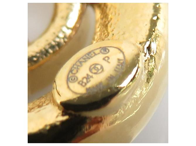 Orecchini a lobo Chanel Oro e Bianco D'oro - vista 7