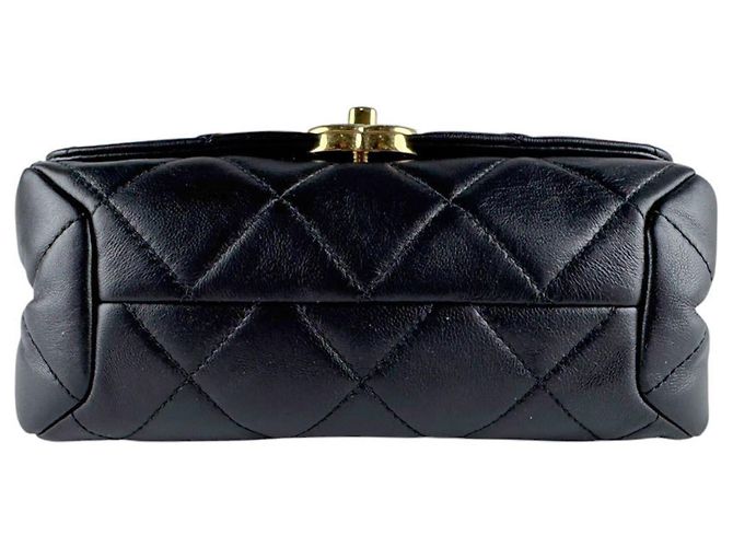 Borsa a tracolla Chanel in agnello Nero - vista 4