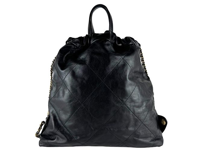 Chanel Lederrucksack Schwarz - Ansicht 3