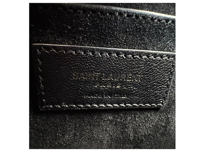 Borsa a Spalla Saint Laurent Sunset Medium Nero - vista 13