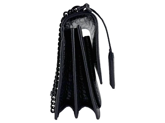 Borsa a Spalla Saint Laurent Sunset Medium Nero - vista 2
