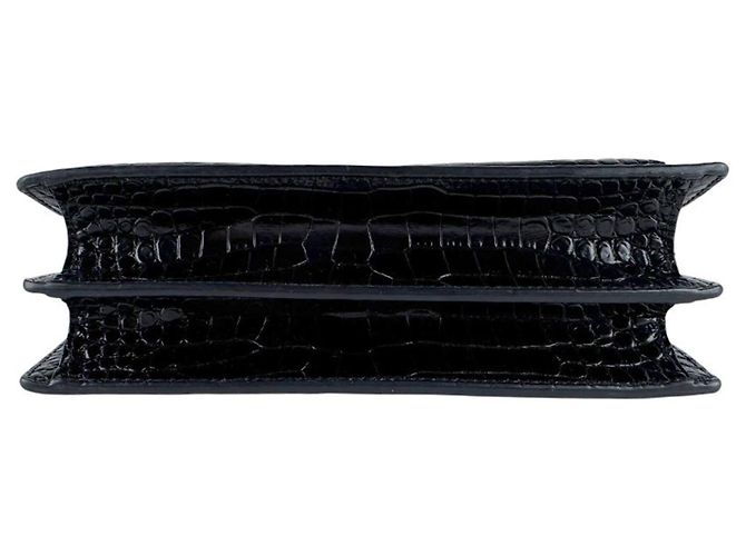 Borsa a Spalla Saint Laurent Sunset Medium Nero - vista 4
