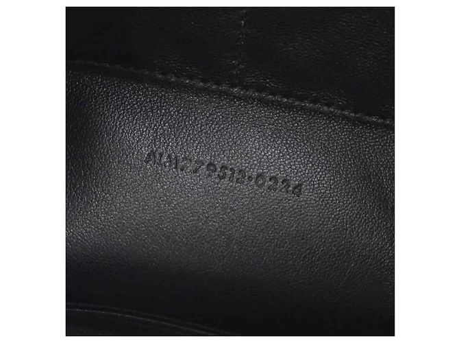 Clutch in pelle nera Saint Laurent Nero - vista 11