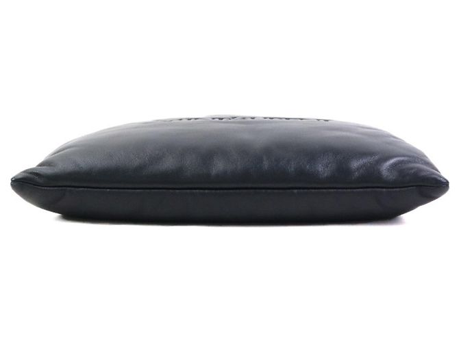 Clutch in pelle nera Saint Laurent Nero - vista 4