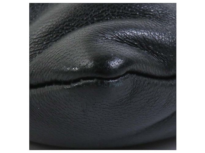Clutch in pelle nera Saint Laurent Nero - vista 6