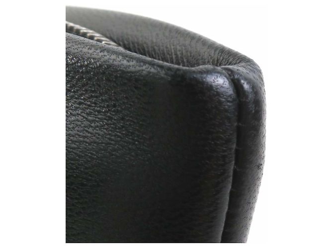 Clutch in pelle nera Saint Laurent Nero - vista 7