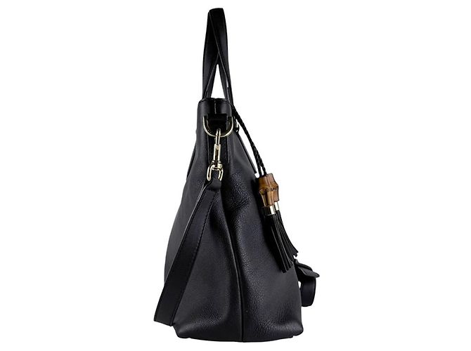 Borsa a mano in pelle marrone scuro Gucci - vista 2