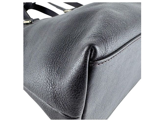 Borsa a mano in pelle marrone scuro Gucci - vista 8