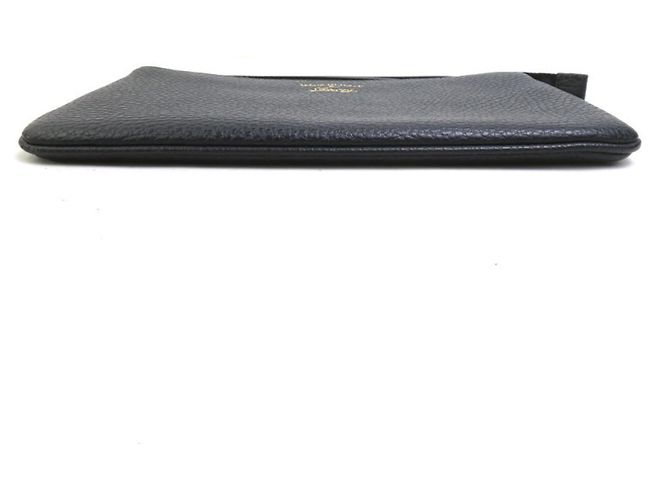 Gucci Clutch aus schwarzem Leder - Ansicht 4