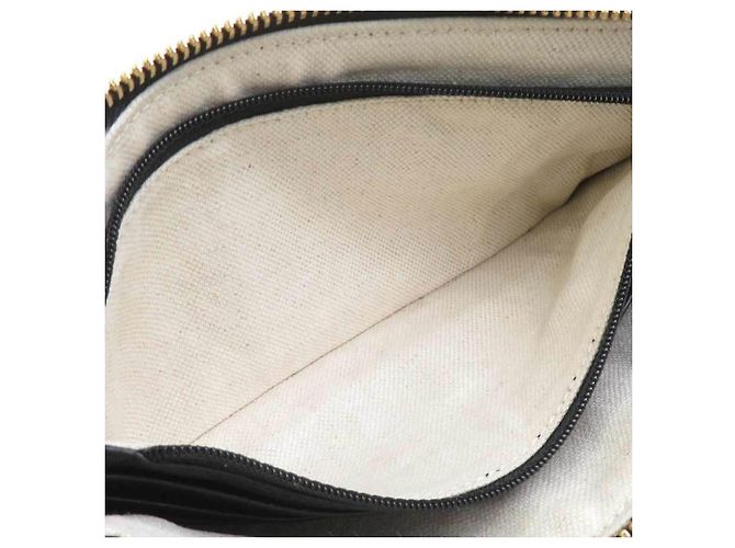 Gucci Clutch aus schwarzem Leder - Ansicht 6
