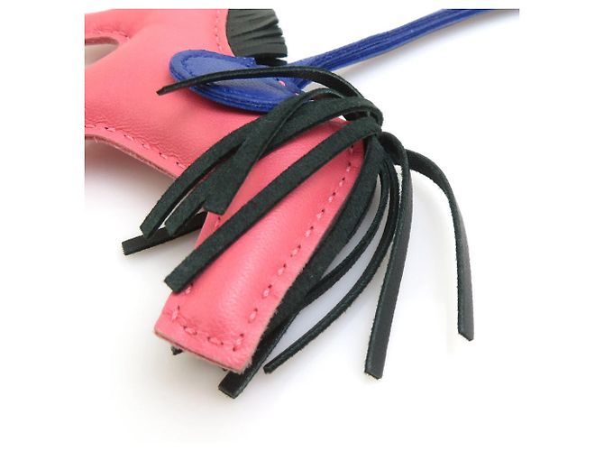 Hermès Charm per borsa Hermes Rodeo PM Rosa Blu - vista 5