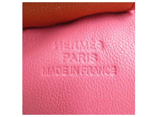Hermès Charm per borsa Hermes Rodeo MM Rosa Blu - vista 8