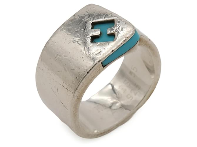Hermès Hermes Candy Ring in Silber und Blau - Ansicht 2